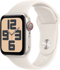 Apple Watch SE 2024 4G 40mm Starlight Sport Band S/M