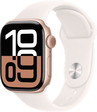 Apple Watch Series 10 42 mm Or Rose Bracelet Sport S/M