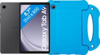 Samsung Galaxy Tab A9 8.7 inches 128GB WiFi and 4G Gray + BlueBuilt Kids Cover Blue