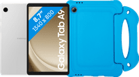 Samsung Galaxy Tab A9 8,7 Pouces 128 Go Wifi Argent + BlueBuilt Kids Cover Bleu