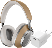 Bowers & Wilkins Px8 Bruin + BlueBuilt Power Delivery Oplader met Usb C Poort 20W Wit