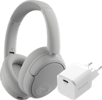 JBuds Lux ANC Blanc + BlueBuilt Power Delivery Chargeur avec Port USB-C 20 W Blanc