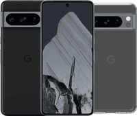 Google Pixel 8 Pro 128 Go Noir 5G + BlueBuilt Protective Back Cover Transparent