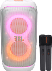 JBL Partybox 320 Blanc + Set de Microphone Sans Fil
