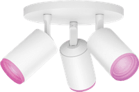 Philips Hue Fugato Mounted Spot Light White and Color - White - 3-spots