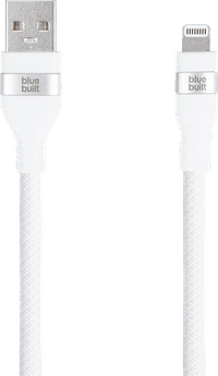 BlueBuilt Usb A naar Lightning Kabel 3m Nylon Wit