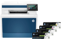 HP Color LaserJet Pro MFP 4302fdw + 1 Extra Set XL Toner Cartridges