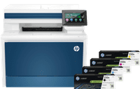 HP Color LaserJet Pro MFP 4302dw + 1 Extra Set XL Toner Cartridges