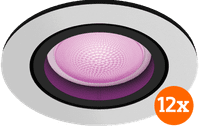 Philips Hue Centura Spot Encastré White and Color - Rond - Aluminium - Lot de 12