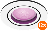 Philips Hue Centura Recessed Spot Light White and Color - Round -  White - 12-pack