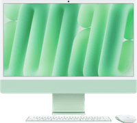 Apple iMac 24 Pouces M4 (CPU 10 Cœurs/GPU 10 Cœurs) 16 Go/256 Go Vert AZERTY