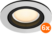 Philips Hue Milliskin Spot Encastré White Ambiance - Rond - Aluminium - Lot de 6