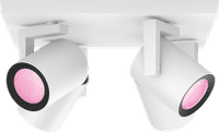 Philips Hue Argenta Spot Monté en Surface White and Color - Blanc - 4 Spots