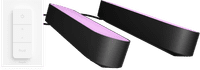 Philips Hue Play Light Bar White and Color Black 2-pack + Philips Hue Wireless Dimmer