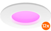Philips Hue Spot Encastré Slim Lot de 12  - White and Color - 90 mm - Blanc