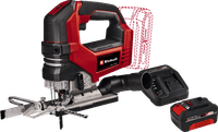 Einhell TP-JS 18/135 Li BL Solo + Einhell 18 V/4.0 Ah Starter Kit - Power X-Change