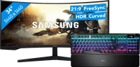 Samsung Odyssey G5 LC34G55TWWPXEN + SteelSeries Apex Pro Gaming Keyboard AZERTY