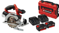 Einhell TE-CS 18/150 Li Solo 4,0 Ah Accu (2x) E-Case S-F Starterspakket