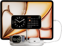 Zens 4-en-1 MagSafe avec Chargeur Sans Fil Qi2 15 W avec Support, Support pour Watch et Support pour iPad Noir