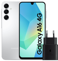 Samsung Galaxy A16 128GB Wit 4G + Samsung Oplader 25W Zwart