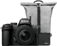 Nikon Z50 II + DX 16-50 mm f/3.5-6.3 + Sac à Dos