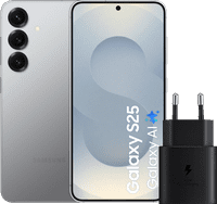 Samsung Galaxy S25 256GB Silver 5G + Samsung Charger 25W Black