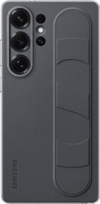 Samsung S25 Ultra Standing Grip Back Cover Zwart