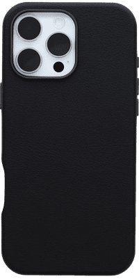 Otterbox Symmetry Apple iPhone 16 Pro Max Back Cover met MagSafe Magneet Leer Zwart