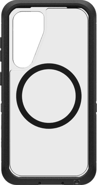 OtterBox Defender Samsung Galaxy S25 Back Cover with Magnet Transparent with Black Belt