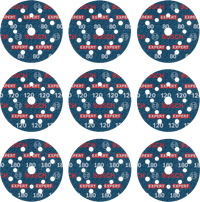 Bosch Professional EXPERT O780 125 millimeter K80, K120, K180 (9x)