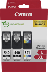 Canon PG540L x2/CL541 XL Cartridges Combo Pack