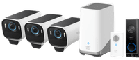 EufyCam S3 Pro 3-Pack + Video Doorbell E340 + Chime