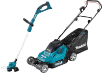 Makita DLM432Z (zonder accu) + Makita DUR193Z (zonder accu)