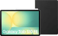 Samsung Galaxy Tab S10 FE 10,9 inch 128GB Wifi Zilver + BlueBuilt Book Case Zwart