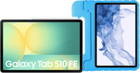 Samsung Galaxy Tab S10 FE 10,9 inch 128GB Wifi Zilver + Just in Case Kids Cover Blauw