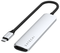 Satechi Type C Slim Multi-Port Adapter V2 Space Grey