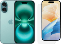 Apple iPhone 16 128 Go Vert + BlueBuilt Protège-écran Verre