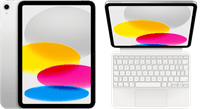 Apple iPad (2025) 11 inches 128GB WiFi Silver + Apple Magic Keyboard Folio AZERTY White