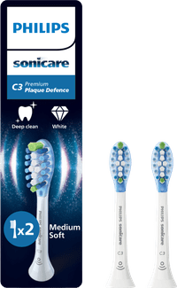 Philips Sonicare Premium Plaque Defense HX9042/87 White (2 units)