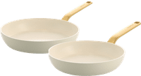 Greenpan Evolution Koekenpannenset 24 + 28 cm Cream White