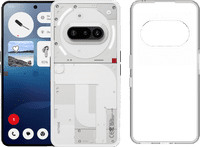 Nothing Phone (3a) 128 Go Blanc 5G + Just in Case Back Cover Transparent