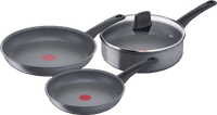 Tefal Healthy Chef Frying Pan Set 24cm + 28cm + High-sided Skillet 24cm + Lid