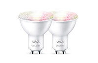 WiZ Ampoule Connectée - Lumière Blanche et Colorée - GU10 - Lot de 2