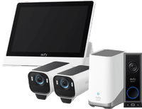 EufyCam S3 Pro Lot de 2 + HomeBase 3 + Doorbell E340 + Smart Display E10