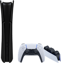 PlayStation 5 Slim Digital Edition + Covers Zwart + Oplaadstation