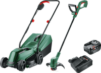 Bosch EasyMower 18V-32-200 + Bosch EasyGrassCut 18 + Bosch Starter Set 18V 4.0Ah