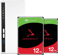 QNAP TS-233 + Seagate IronWolf 12 To Lot de 2