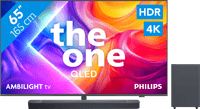 Philips Ambilight 65" PUS9000 QLED 4K (2025) + JBL Bar 2.1 Deep Bass M2 Noir