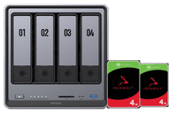 UGREEN NASync DXP4800 + Seagate Ironwolf 4 To Lot de 2