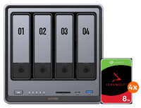 UGREEN NASync DXP4800 + Seagate IronWolf 8TB 4-pack